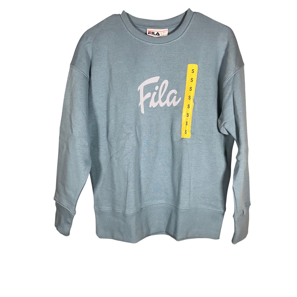 Fila Sweatshirt Women's Size S Blue Crewneck Pullover Top Casual Logo NWT